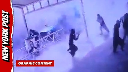 Watch the moment suicide bomber triggers deadly car bombing