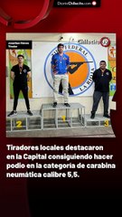 Tiradores locales destacaron en la Capital consiguiendo hacer podio en la categoría de carabina neumática calibre 5,5.