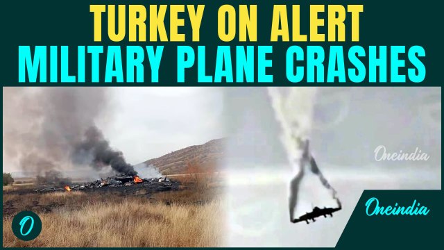 Turkey BREAKING: Military Plane C-130 CRASHES near Azerbaijan-Georgia Border | SHOCKING Visuals