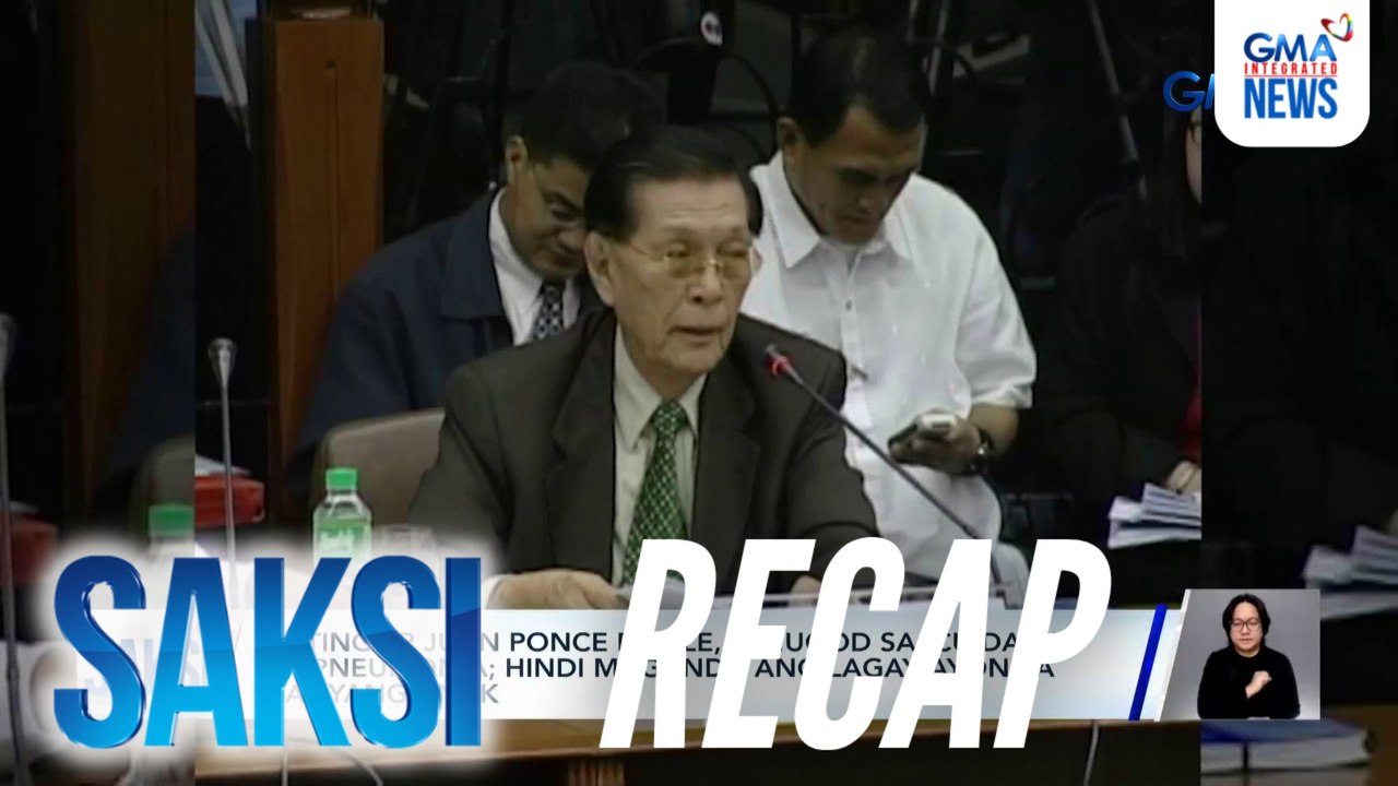 Saksi: (Part 2) Juan Ponce Enrile, isinugod sa ICU; OCD: 18 patay dahil sa Bagyong Uwan; Mga nasawi dahil sa Bagyong Tino, umabot na sa 232