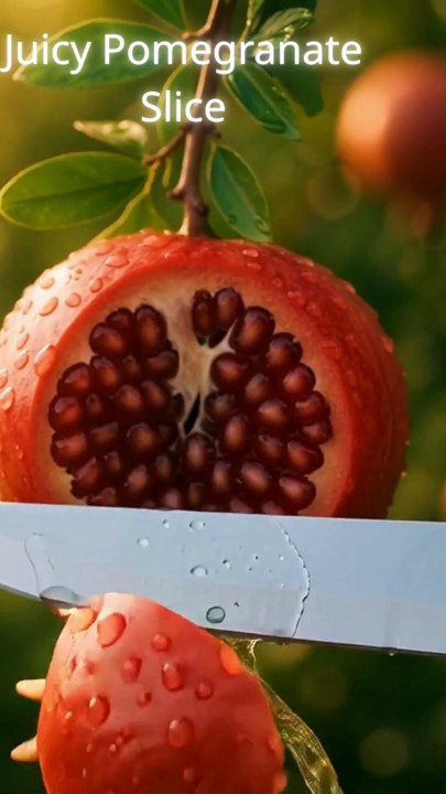 Satisfying Pomegranate Cutting ASMR