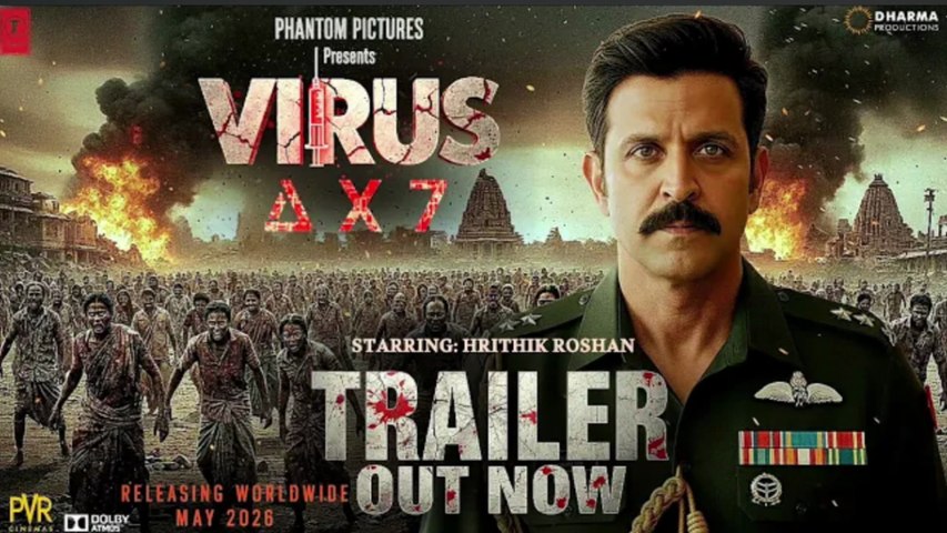 VIRUS-ΔX7 - Official Trailer / Hrithik Roshan / Amitabh Bachchan / New Movie Trailer / Trailers 2025