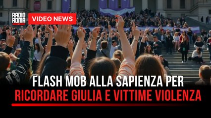 Flash mob alla Sapienza per ricordare Giulia e vittime violenza