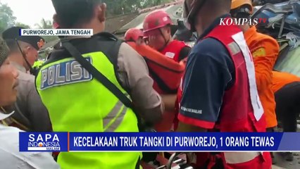 Truk Tangki Solar Terguling di Purworejo, Tabrak Mobil Carry hingga Tewaskan Satu Orang