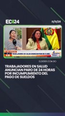 Trabajadores en salud anuncian paro de 24 horas por incumplimiento del pago de sueldos