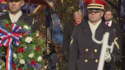 Trump and JD Vance Honor Fallen Heroes as Taps is Played