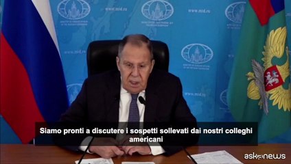 Lavrov: Mosca pronta a discutere con gli Usa accuse di test nucleari