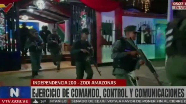 Venezuela realiza nuevos ejercicios militares en medio de tensiones con Estados Unidos
