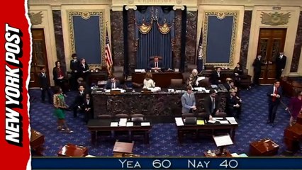 Watch: Moment Senate passes bill in major step to end government shutdown