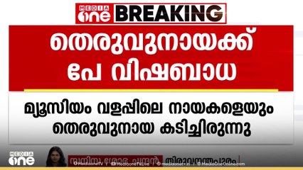 തിരുവനന്തപുരം മ്യൂസിയം പരിസരത്ത് അഞ്ച് പേരെ  കടിച്ച തെരുവ് നായക്ക് പേവിഷ ബാധ സ്ഥിരീകരിച്ചു...