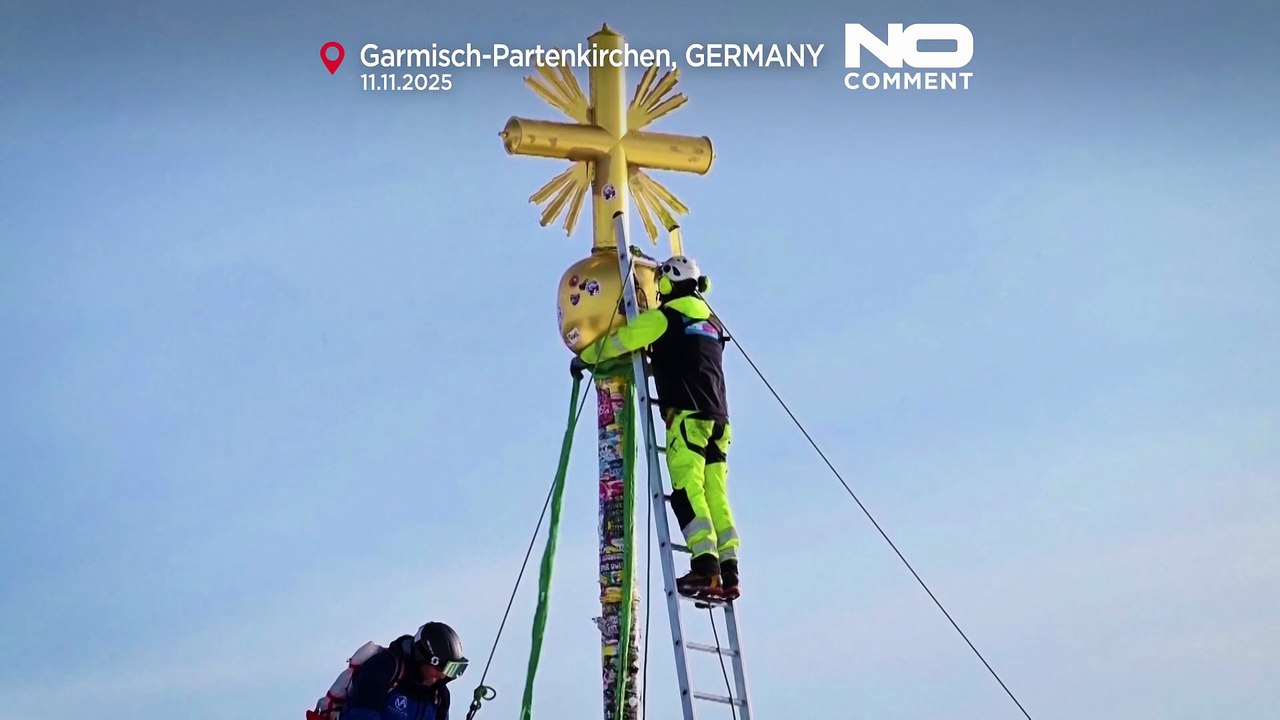 Zugspitze: Goldenes Gipfelkreuz auf Deutschlands höchstem Berg abgebaut