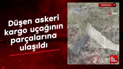 Gürcistan’da düşen askeri kargo uçağının parçalarına ulaşıldı