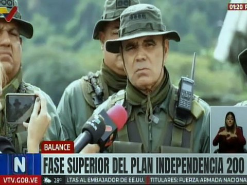 G/J Padrino López: Nosotros aquí en Venezuela nos mantenemos firmes con el ideario bolivariano