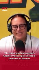 💔 A un día de cumplir 50 años, la actriz #AngélicaVale reveló entre lágrimas que la noticia de su separación la tomó por sorpresa. Otto Padrón presentó la demanda una semana antes de su cumpleaños.