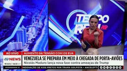 Maduro lança novo plano contra Trump e Venezuela se prepara após chegada de porta-aviões dos EUA
