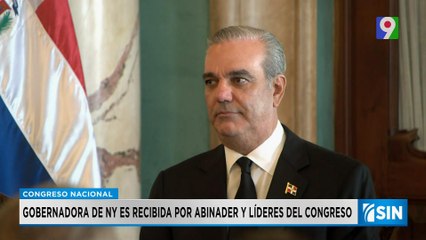Abinader recibe en el Palacio Nacional a la gobernadora del estado NY | Primera Emisión SIN