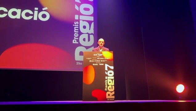 Discurs de Jordi Badia en la gala dels premis de Regió 7