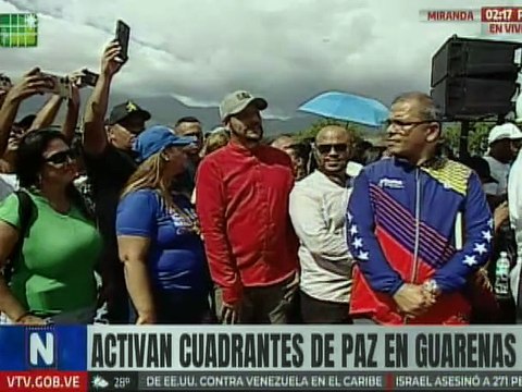 Vpdte. Sec. Cabello resaltó la seguridad que brindan los Cuadrantes de Paz en el estado Miranda