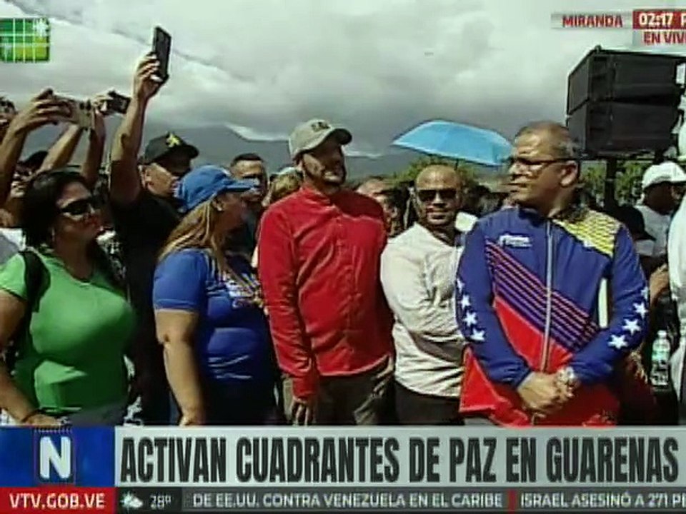 Vpdte. Sec. Cabello resaltó la seguridad que brindan los Cuadrantes de Paz en el estado Miranda