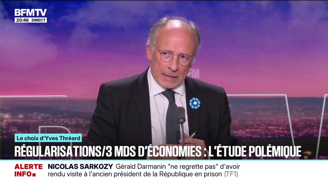 LE CHOIX D'YVES THRÉARD -Régularisations/3 milliards d'euros d'économies, l'étude polémique