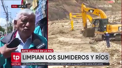 Alcalde de La Paz pide reunión con la ANH para abastecer de diésel a la maquinaria pesada encargada de la limpieza de ríos