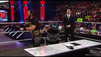Raw-Jul 13, 2015 great match The monster Brock Lesnar vs. Kane and Seth Rollins مباراة رائعة الوحش بروك ليسنر ضد كين وسيث رولينز