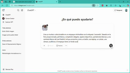 Como crear su propio muñeco coleccionable  con ChatGPT