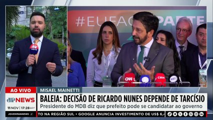 Baleia Rossi: “Decisão de Ricardo Nunes depende de Tarcísio”