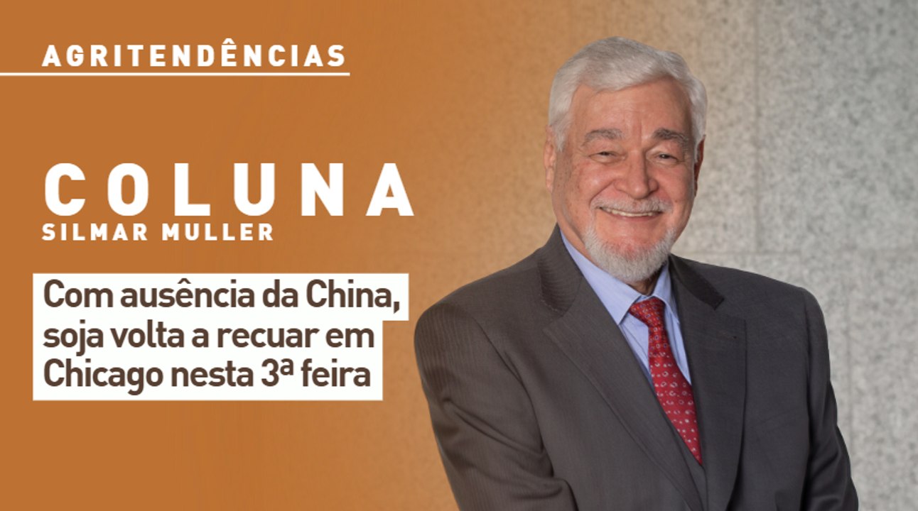 Com ausência da China, soja volta a recuar em Chicago nesta 3ª feira