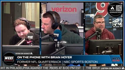 WEEI Afternoons: Brian Hoyer explains the biggest area of growth he saw from Drake Maye in Week 10