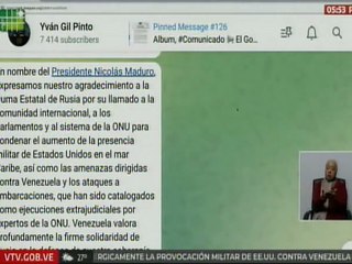 Venezuela agradece la firme solidaridad de Rusia en la defensa de su soberanía