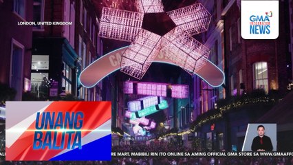 Christmas lights display sa Carnaby Street, pinailawan na | Unang Balita