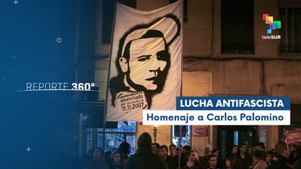 Manifestantes españoles rechazan las acciones fascistas