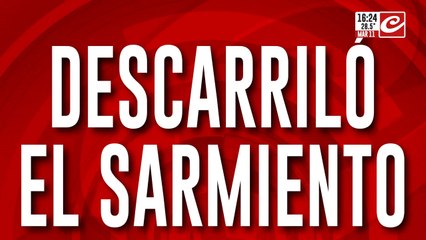 Descarriló el tren Sarmiento: hay dos heridos