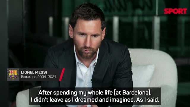 'I didn't leave as I dreamed and imagined' - Messi on 'strange' Barcelona exit