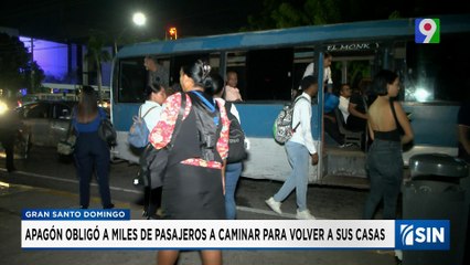 Dominicanos caminan a sus casas tras apagón masivo | Emisión Estelar SIN con Alicia Ortega