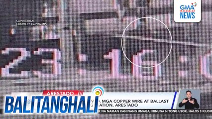4 sa 6 na nagnakaw sa mga copper wire at ballast ng Ortigas Pumping Station, arestado | Balitanghali