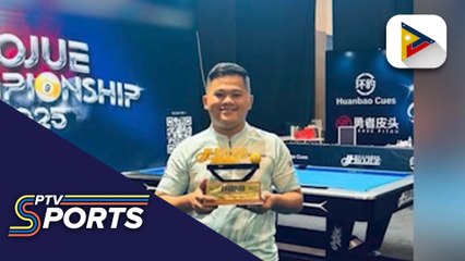 Genesis Ouano, wagi sa Bojue International 9-Ball Open 2025