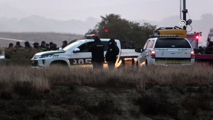 Azerbaycan-Gürcistan sınırında düşen askeri kargo uçağının enkazında incelemelere başlandı