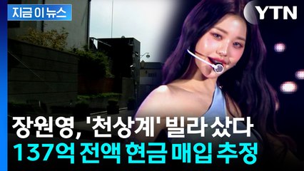 전액 현금 매입 추정...아이브 장원영, 137억 원 '최고급' 빌라 샀다 [지금이뉴스]  / YTN