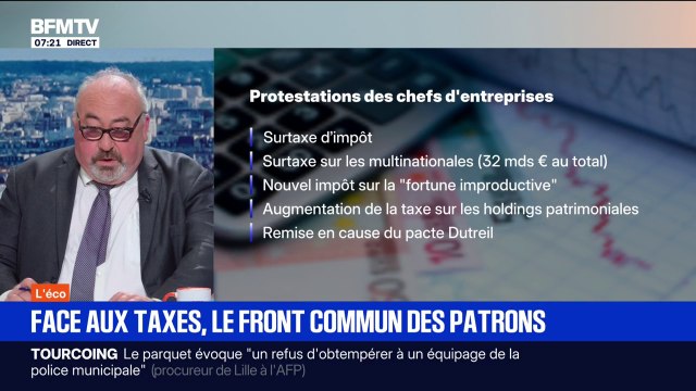 Budget 2026: les organisations patronales font front commun face aux hausses d'impôts envisagées