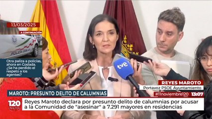 Reyes Maroto (PSOE) se arruga ante el juez e intenta negar que acusase a Ayuso de "asesinar" a 7.291 mayores en las residencias