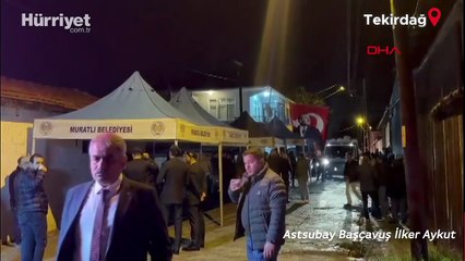 Kırklareli ve Tekirdağ'da şehit astsubayların ailelerine haber ulaştı