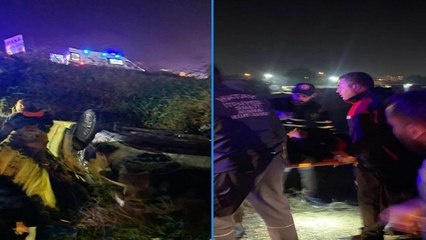 Kaçak göçmenleri taşıyan araç Asi Nehri’ne devrildi: 9 yaralı