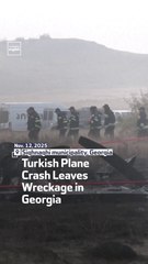 Turkish Plane Crash Leaves Wreckage In Georgia