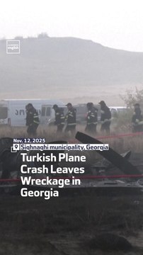 Turkish Plane Crash Leaves Wreckage In Georgia