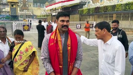Bellamkonda Sai Sreenivas Visits Tirumala After Kishkindhapuri Movie Success