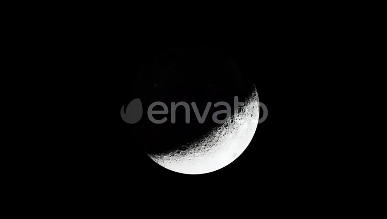 Sight of the Sundrenched Side of the Moon From a Distance