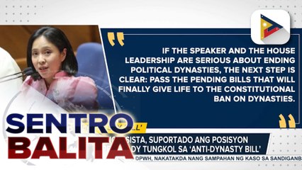 Ilang kongresista, suportado ang posisyon ni House Speaker Dy tungkol sa ‘anti-dynasty bill’ | ulat ni Mela Lesmoras