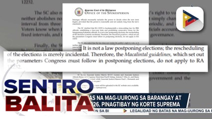 Legalidad ng batas na mag-uurong sa Barangay at SK elections sa 2026, pinagtibay ng Korte Suprema; Comelec tututukan na ang paghahanda para sa BSKE 2026 | ulat ni Louisa Erispe